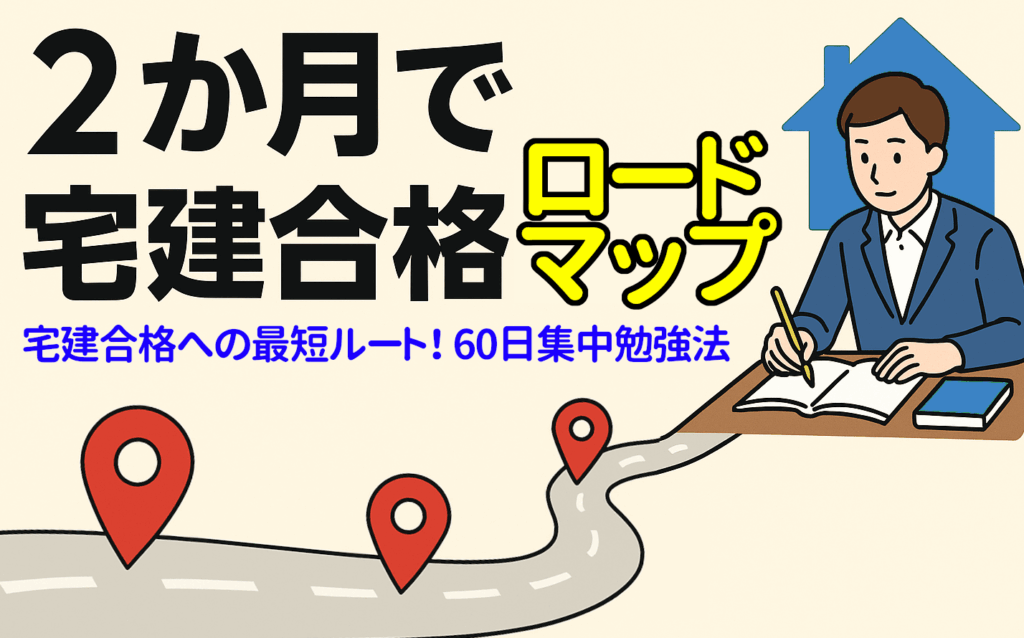 2か月で宅建合格ロードマップ