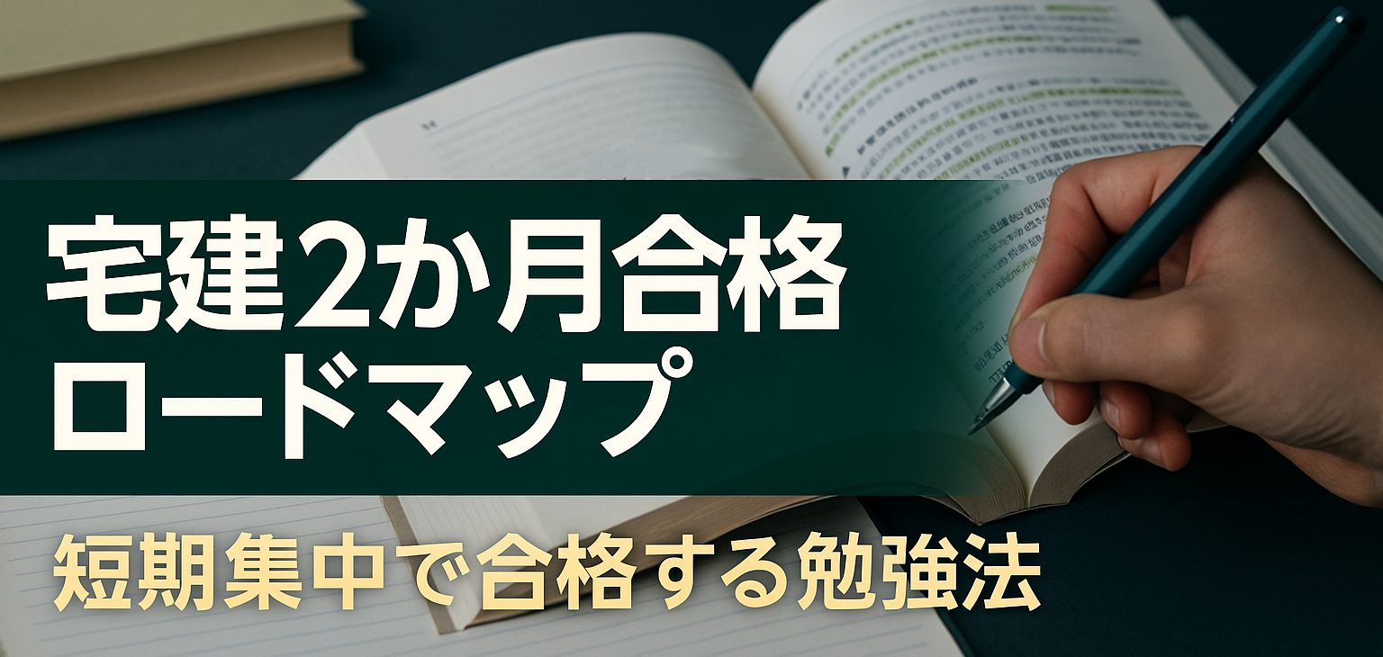 宅建2か月合格ロードマップ